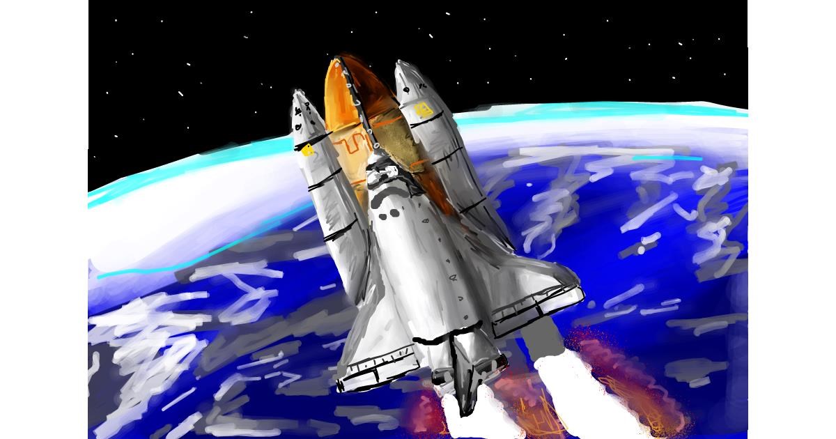 Drawing of Rocket by Soaring Sunshine
