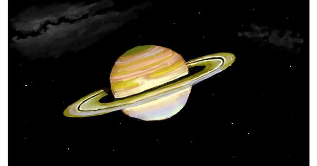 Drawing of Saturn by shiNIN