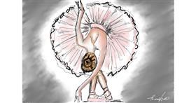 Drawing of Ballerina by Rush