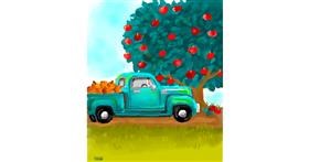 Drawing of Truck by GreyhoundMama