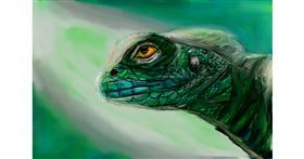 Drawing of Lizard by Mia