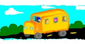 Drawing of Bus by GeomonLover