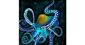 Drawing of Octopus by Rash