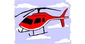 Drawing of Helicopter by Cherri