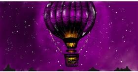 Drawing of Hot air balloon by Eclat de Lune