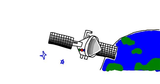 Drawing of Satellite by Awsome boi