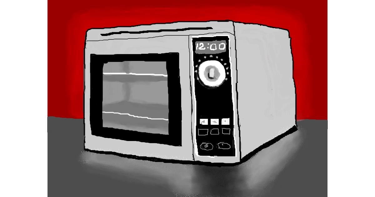Drawing of Microwave by Debidolittle