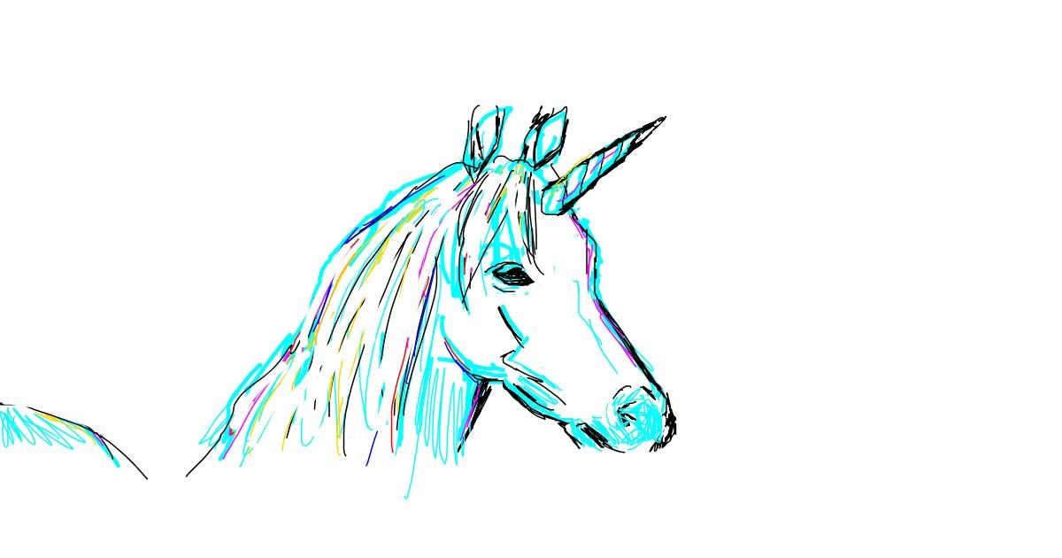 Drawing of Unicorn by OwO07