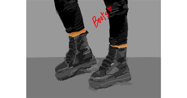 Drawing of Boots by RonNNIEE