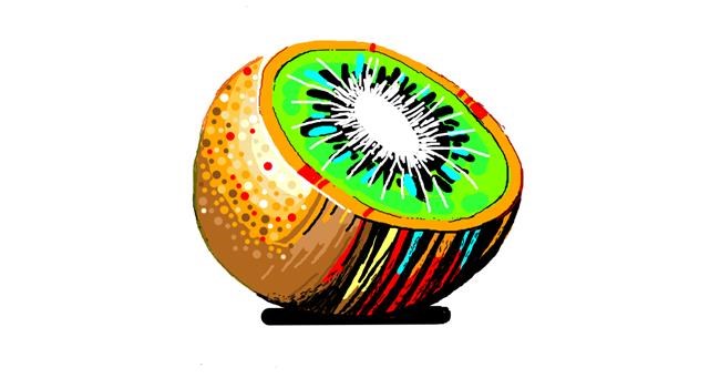Drawing of Kiwi fruit by Vulpix