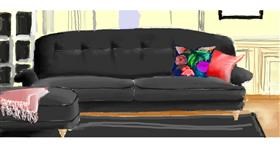 Drawing of Couch by Ebony Bones