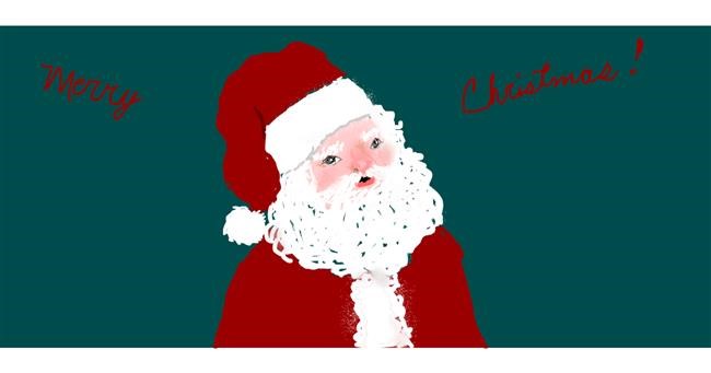 Drawing of Santa Claus by robee