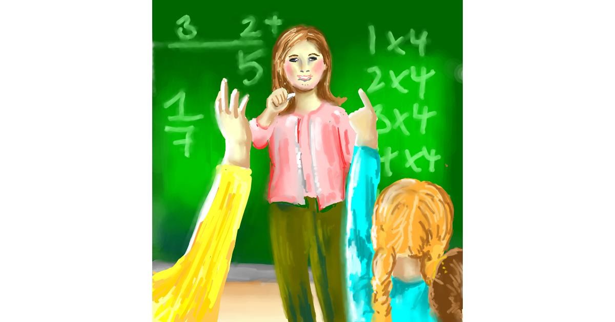 Watch ⋆su⋆vinci彡 draw Teacher!