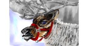 Drawing of Reindeer by Mia