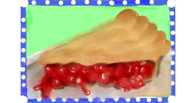 Drawing of Pie by Debidolittle