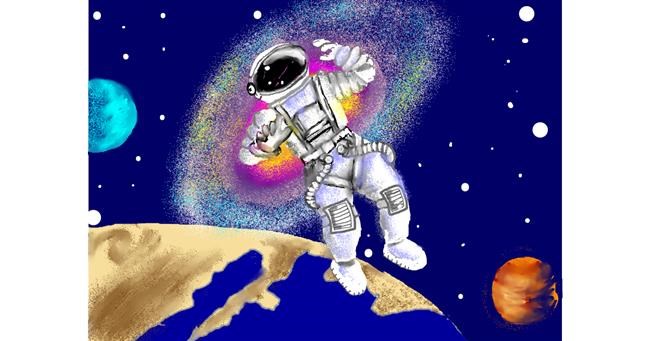 Drawing of Astronaut by SAM AKA MARGARET 🙄