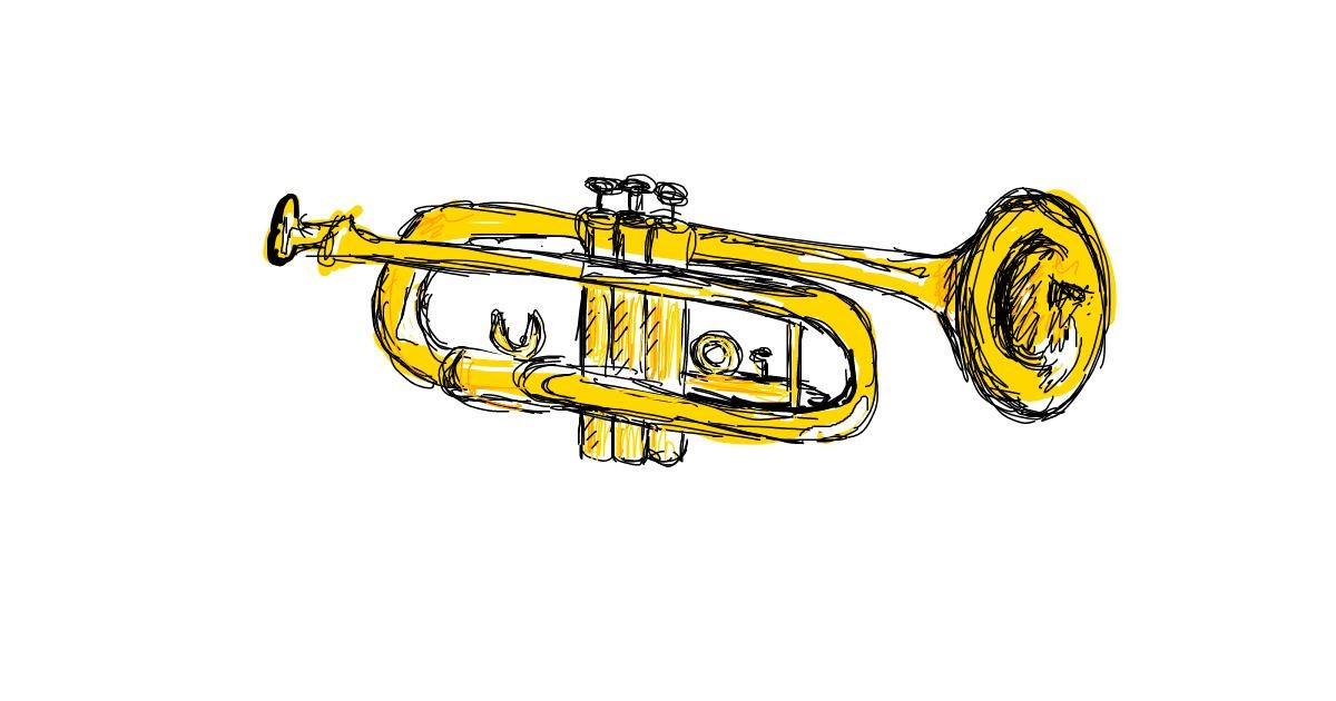 Drawing of Trumpet by moris