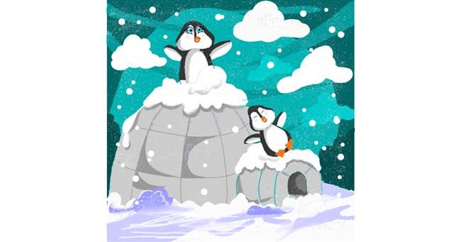Drawing of Igloo by Dona