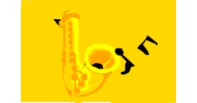 Drawing of Saxophone by sinimaginacion