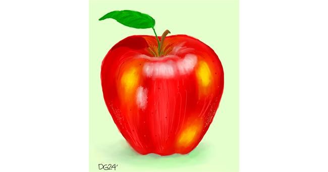 Drawing of Apple by GreyhoundMama