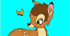 Drawing of Bambi by Andy