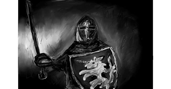 Drawing of Knight by Mia
