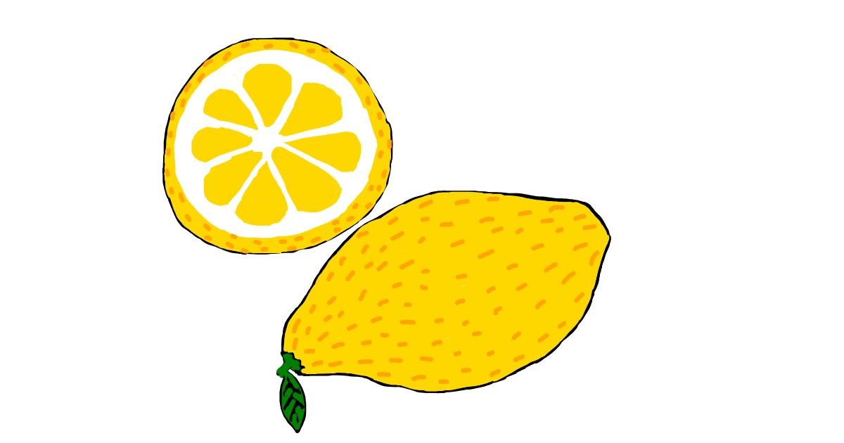 Drawing of Lemon by Lilli