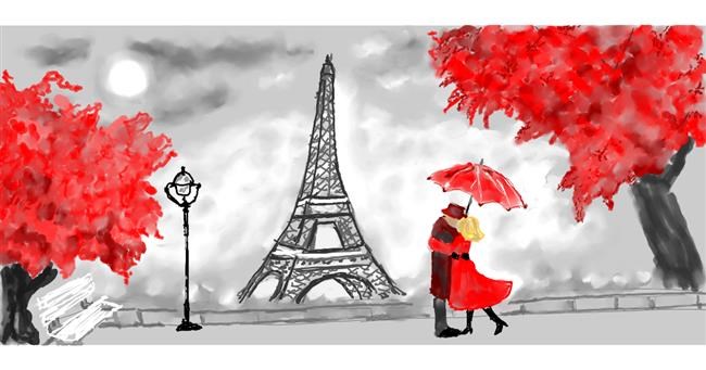 Eiffelturm-Zeichnung von Kim