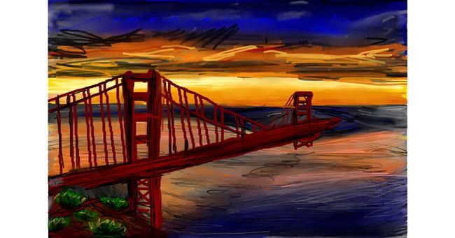 Drawing of Bridge by Mia