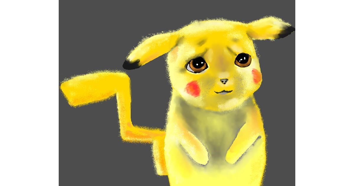 Drawing of Pikachu by Cec