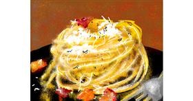 Drawing of Spaghetti by Adenay