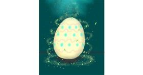 Drawing of Easter egg by Colliope