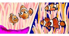 Drawing of Clownfish by Kim