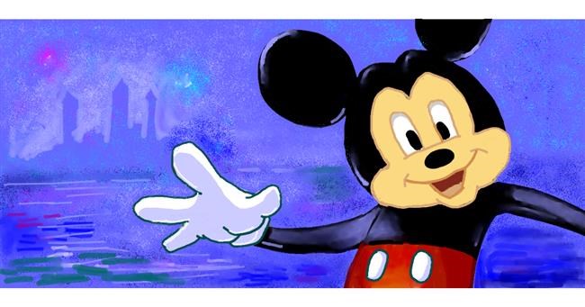 Drawing of Mickey Mouse by Женя