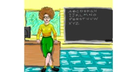 Drawing of Teacher by JCat