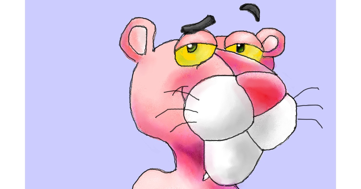 Real Pink Panther Drawing