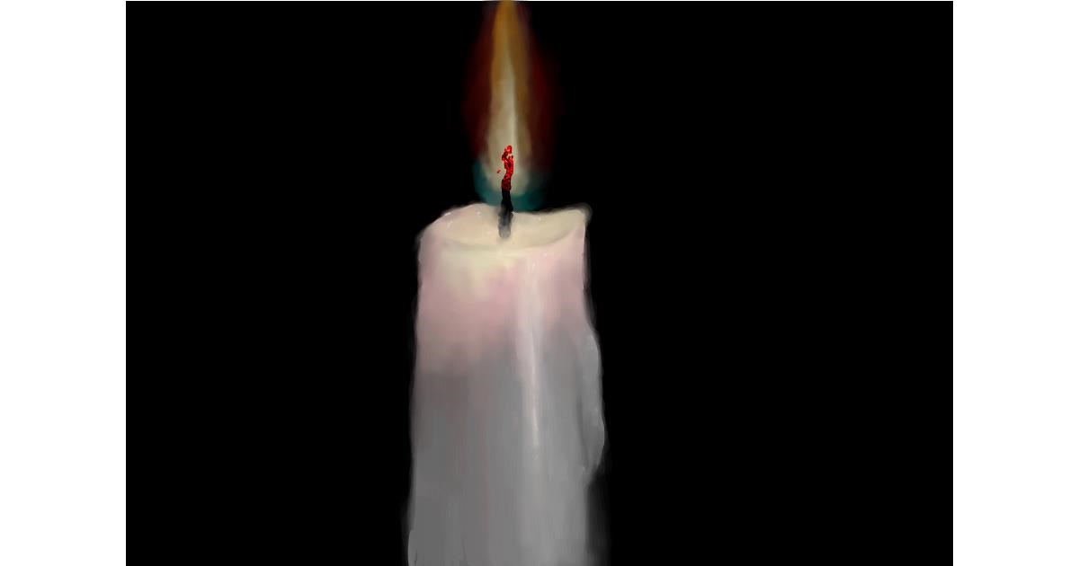 Drawing of Candle by Dada