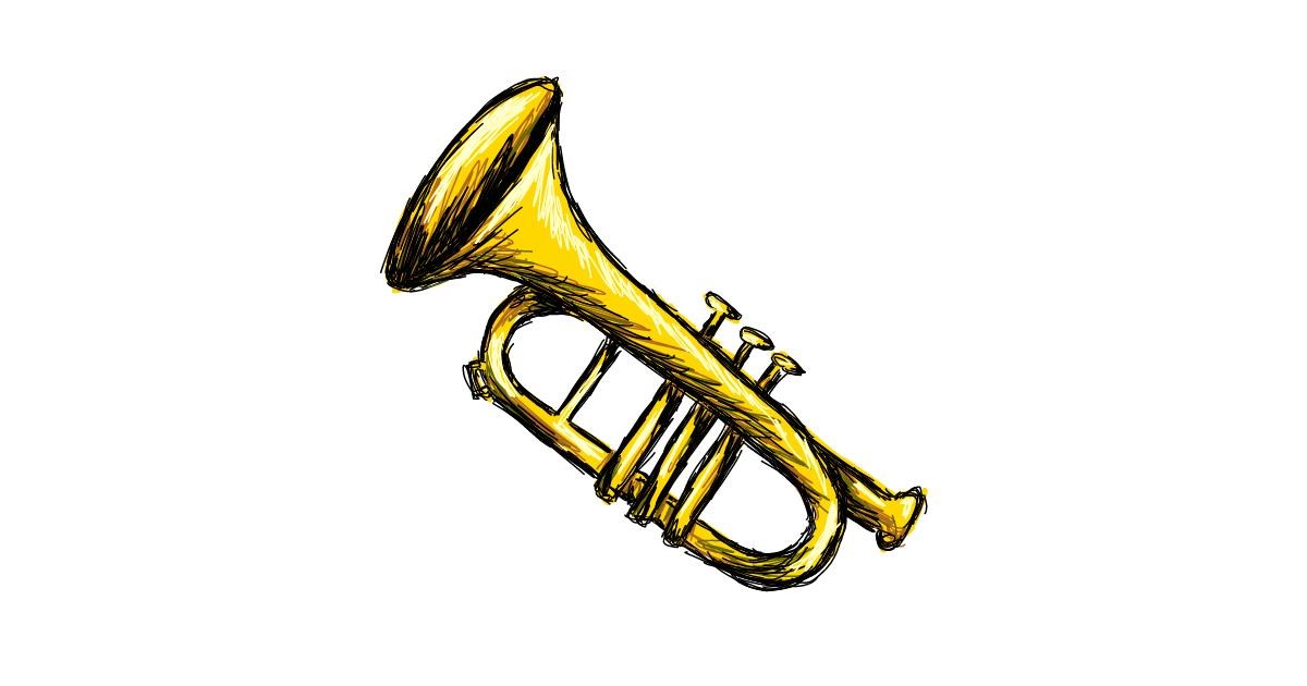 Drawing of Trumpet by Lex