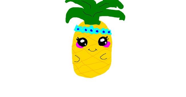 Drawing of Pineapple by Ali