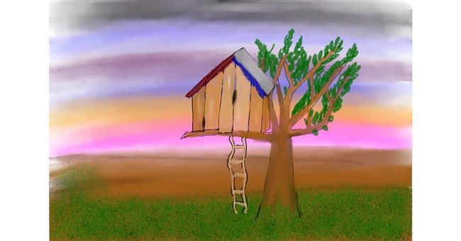 Drawing of Treehouse by Randar