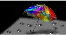 Drawing of Umbrella by Eclat de Lune