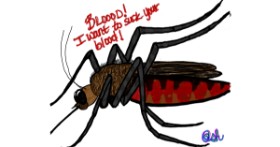 Drawing of Mosquito by Ashley
