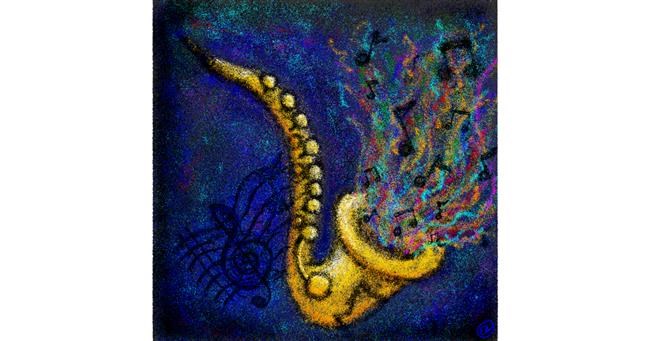 Drawing of Saxophone by 🌌Mom💕E🌌