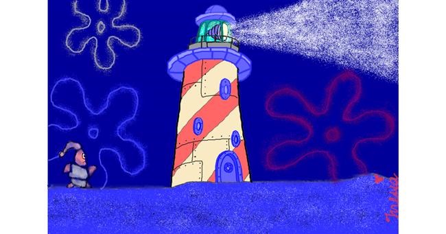 Drawing of Lighthouse by 에그니스