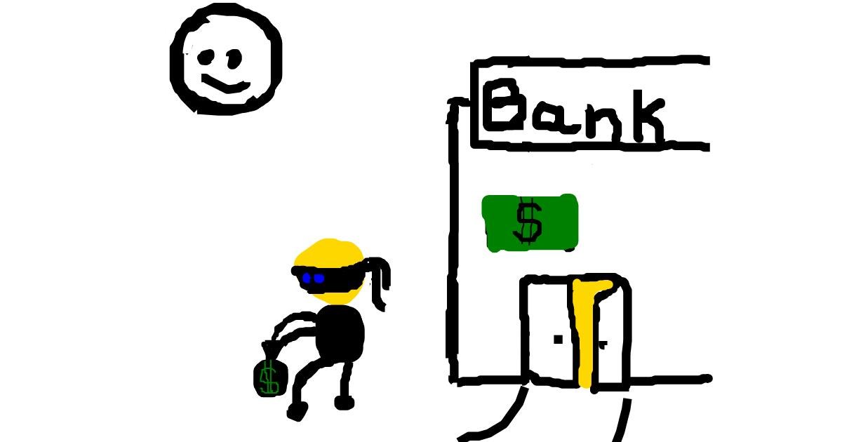Drawing of Burglar by MinecraftNoodle