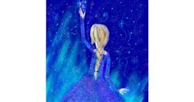 Drawing of Elsa (Disney) by Shiney🪶