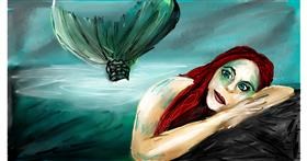 Drawing of Mermaid by Soaring Sunshine