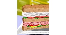 Drawing of Sandwich by Joze