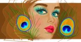 Drawing of Feather by Helena