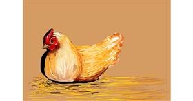 Drawing of Chicken by JustMe
